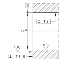 角接觸球軸承單元 ZKLFA1563-2RS, 雙向，螺釘安裝，兩側(cè)唇密封，帶平端的法蘭