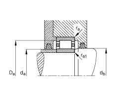 圓柱滾子軸承 NU2256-E-M1, 根據(jù) DIN 5412-1 標(biāo)準(zhǔn)的主要尺寸, 非定位軸承, 可分離, 帶保持架