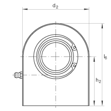 液壓桿端軸承 GF35-DO, 根據(jù) DIN ISO 12 240-4 標(biāo)準(zhǔn)，帶焊接面，需維護(hù)