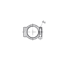 液壓桿端軸承 GIHRK70-DO, 根據(jù) DIN ISO 12 240-4 標(biāo)準(zhǔn)，帶右旋螺紋夾緊裝置，需維護(hù)